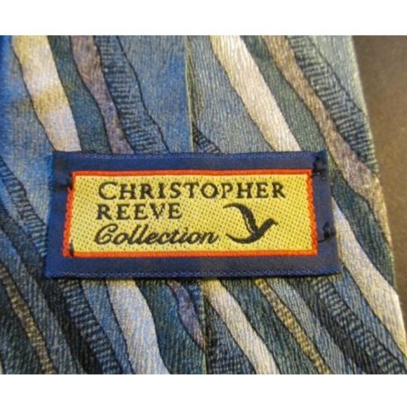CHRISTOPHER REEVE NECK TIE VINTAGE SWIRL ABSTRACT - Picture 3 of 6